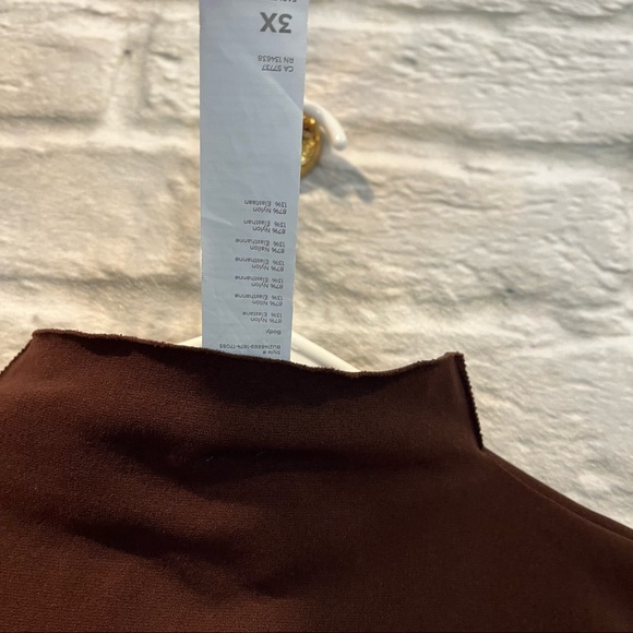 NEW! Fabletics Brin SculptKnit Bodysuit Compression Chicory Coffee - Size 3X - Picture 9 of 14